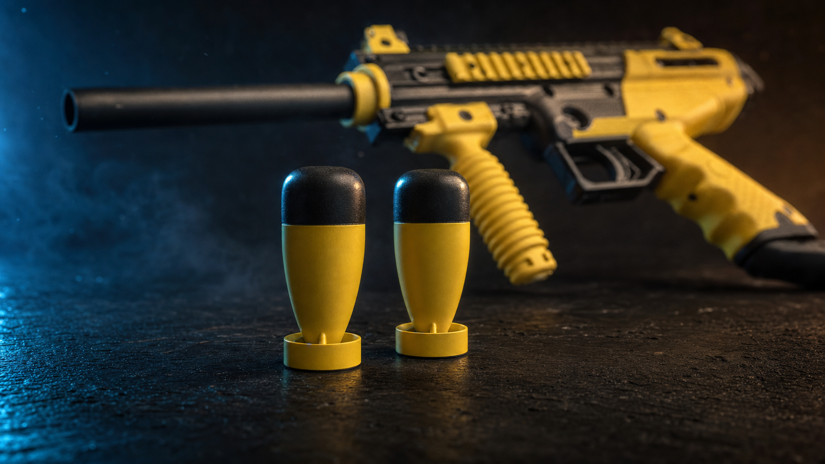 .68 HEMI standoff round with launcher